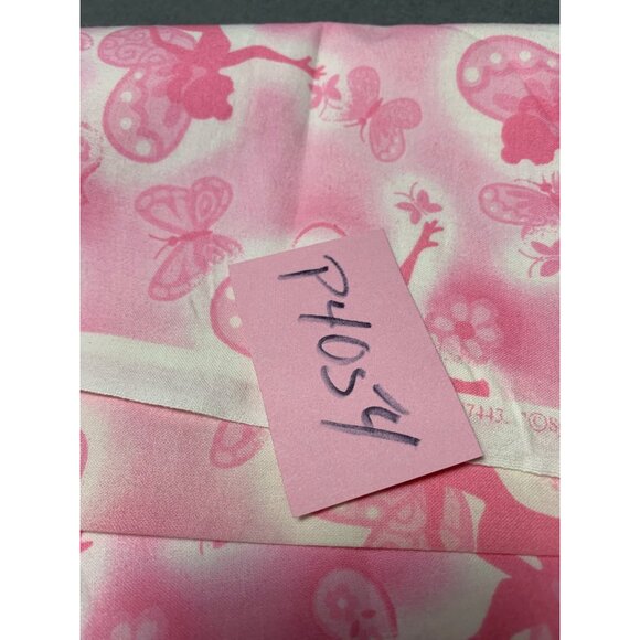 Concord Pixie Garden Pink Fairy & Butterfly Fabric 11" x 46" Cotton Springs Glob - Picture 6 of 6